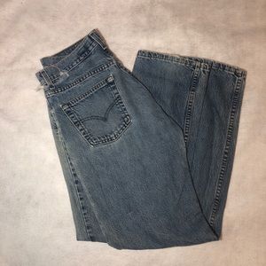 Levis Silvertab Jeans Mens 31X30 Slim Straight Preowned Distressed